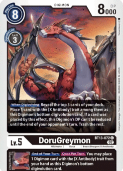 [DIGIMON] BT13-072 - DoruGreymon - Digimon - Common