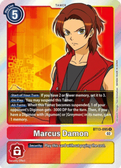 [DIGIMON] BT13-095 - Marcus Damon - Tamer - Rare