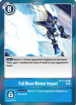 [DIGIMON] BT13-105 - Full Moon Meteor Impact - Option - Rare