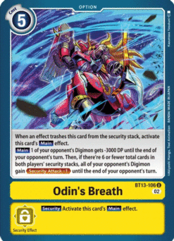 [DIGIMON] BT13-106 - ODigimonn's Breath - Option - Uncommon