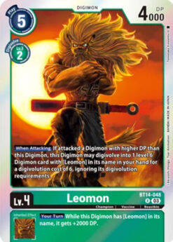 BT14-048 - Leomon - Digimon - Rare
