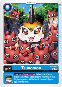 [DIGIMON] BT15-002 - Tsunomon   - Blue - Digi-Egg - Uncommon
