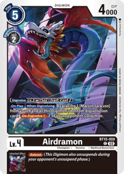 [DIGIMON] BT15-059 - Airdramon   - Black - Digimon - Common