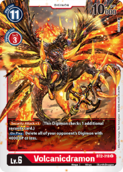 [DIGIMON] BT2-018 - Volcanicdramon - Digimon - Common