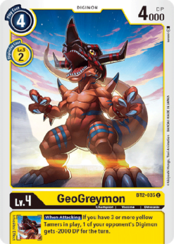 [DIGIMON] BT2-035 - GeoGreymon - Digimon - Common