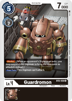 [DIGIMON] BT2-058 - Guardromon - Digimon - Common