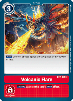 [DIGIMON] BT2-091 - Volcanic Flare - Option - Common