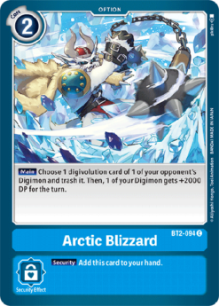 [DIGIMON] BT2-094 - Arctic Blizzard - Option - Common