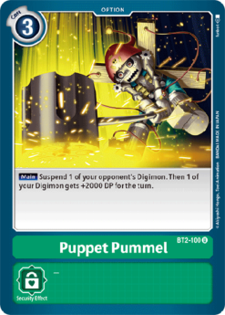 [DIGIMON] BT2-100 - Puppet Pummel - Option - Uncommon