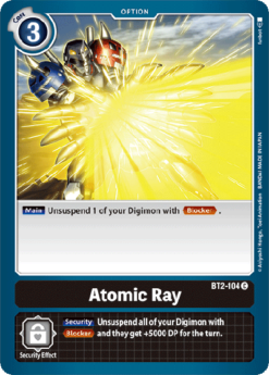 [DIGIMON] BT2-104 - Atomic Ray - Option - Common