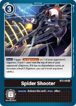 [DIGIMON] BT2-105 - Spider Shooter - Option - Uncommon