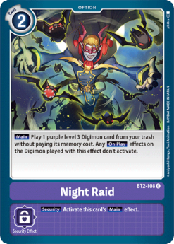 [DIGIMON] BT2-108 - Night Raid - Option - Common