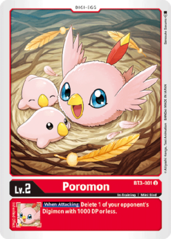 [DIGIMON] BT3-001 - Poromon - Digi-Egg - Uncommon