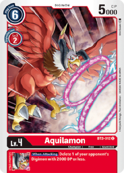 [DIGIMON] BT3-012 - Aquilamon - Digimon - Common