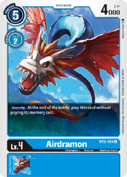 [DIGIMON] BT3-024 - Airdramon - Digimon - Uncommon