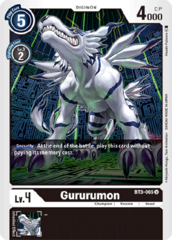 [DIGIMON] BT3-065 - Gururumon - Digimon - Uncommon