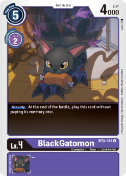 [DIGIMON] BT3-082 - BlackGatomon - Digimon - Uncommon