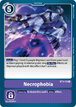 [DIGIMON] BT3-110 - Necrophobia - Option - Common