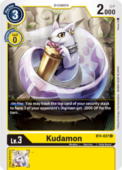 [DIGIMON] BT4-037 - Kudamon - Digimon - Common