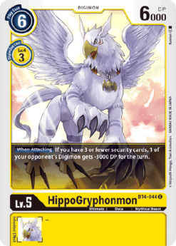 [DIGIMON] BT4-044 - HippoGryphonmon - Digimon - Common