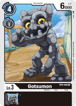 [DIGIMON] BT4-065 - Gotsumon - Digimon - Common