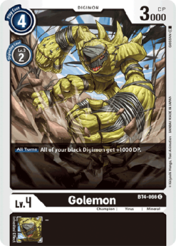 [DIGIMON] BT4-066 - Golemon - Digimon - Common