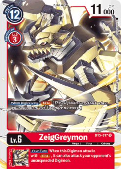 [DIGIMON] BT5-017 - ZeigGreymon - Digimon - Uncommon