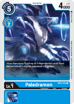 [DIGIMON] BT5-025 - Paledramon - Digimon - Common