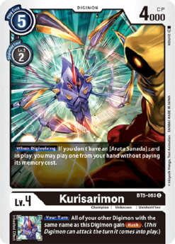 [DIGIMON] BT5-063 - Kurisarimon - Digimon - Common