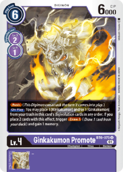 [DIGIMON] BT6-075 - Ginkakumon Promote - Digimon - Uncommon