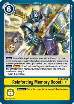 [DIGIMON] BT6-100 - Reinforcing Memory Boost! - Option - Common