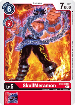 [DIGIMON] BT8-014 - SkullMeramon - Digimon - Common