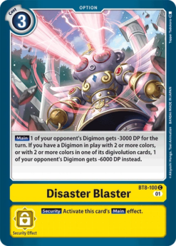 [DIGIMON] BT8-100 - Disaster Blaster - Option - Common