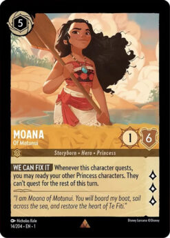 [LORCANA] EN1-014 - Moana - Of Motunui - Amber - Rare - Foil
