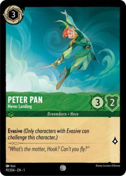 [LORCANA] EN1-091 - Peter Pan - Never Landing - Emerald - Common