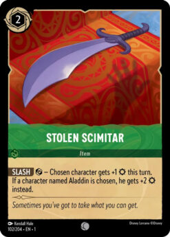 [LORCANA] EN1-102 - Stolen Scimitar - Emerald - Common