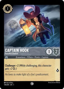 [LORCANA] EN1-174 - Captain Hook - Forceful Duelist - Steel - Common