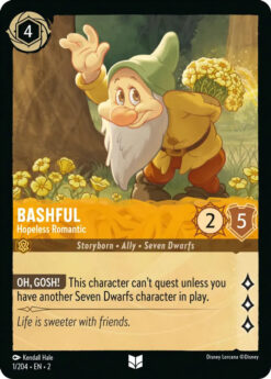 [LORCANA] EN2-001 - Bashful - Hopeless Romantic - Amber - Uncommon  - Foil