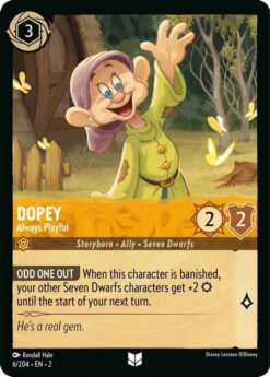 [LORCANA] EN2-006 - Dopey - Always Playful - Amber - Uncommon  - Foil