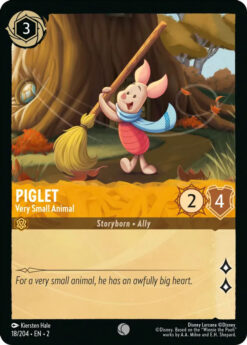 [LORCANA] EN2-018 - Piglet - Very Small Animal - Amber - Common - Foil