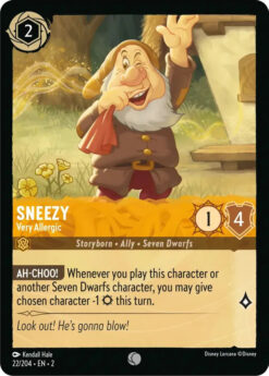 [LORCANA] EN2-022 - Sneezy - Very Allergic - Amber - Common - Foil