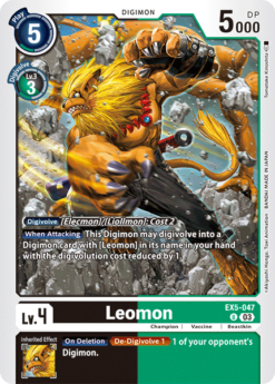 [DIGIMON] EX5-047 - Leomon   - Black/Green - Digimon - Uncommon