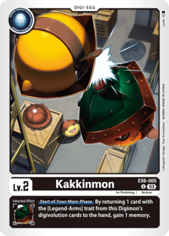 [DIGIMON] EX6-005 - Kakkinmon  - Black - Digi-Egg - Uncommon