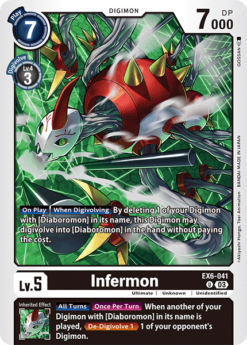 [DIGIMON] EX6-041 - Infermon  - Black - Digimon - Uncommon