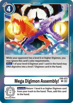 [DIGIMON] EX6-072 - Mega Digimon Assembly!  - White - Option - Rare