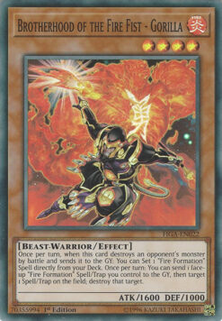 FIGA-EN022 - Brotherhood of the Fire Fist - Gorilla - Super Rare - 1st Edition