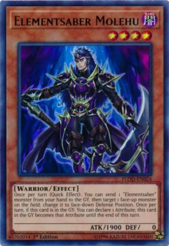 FLOD-EN024 - Elementsaber Molehu - Ultra Rare - 1st Edition