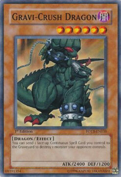 FOTB-EN030 - Gravi-Crush Dragon - Common - 1st Edition