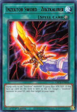 GRCR-EN056 - Inzektor Sword - Zektkaliber - Rare - 1st Edition