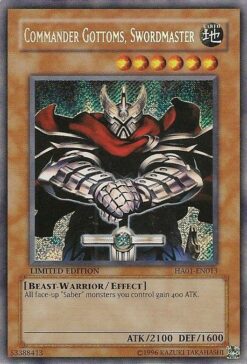 HA01-EN013 - Commander Gottoms, Swordmaster - Secret Rare - 1st Edition